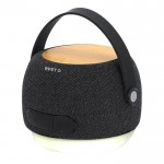 Altavoz cargador con iluminación LED y asa de transporte 15W color negro cuarta vista