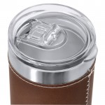 Vaso térmico de acero inoxidable con banda de PU a color 530ml cuarta vista