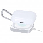 Cargador inalámbrico con mosquetón para dispositivos tecnológicos 15W