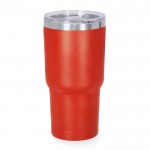 Vaso térmico de acero inoxidable con dosificador en la tapa 530ml color rojo primera vista