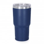 Vaso térmico de acero inoxidable con dosificador en la tapa 530ml color azul marino primera vista