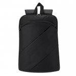 Mochila de PU para portátil con 2 bolsillos frontales invisibles 15'' color negro primera vista