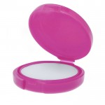 Bálsamo labial en estuche de color redondo con protección SPF15 color fucsia primera vista