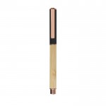 Roller de bambú y aluminio con detalles en oro rosa tinta azul color negro primera vista
