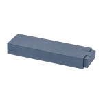 Elegante set de bolígrafo giratorio y roller con capucha de tinta azul tercera vista