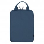 Maletín de RPET para tablet con asas cortas de transporte 10'' color azul marino primera vista