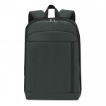 Mochila ampliable para portátil hecha de PU y poliéster 15'' color gris primera vista