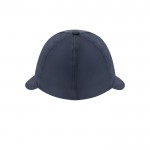 Gorra de 6 paneles de poliéster con una extensa visera tercera vista