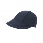 Gorra de 6 paneles de poliéster con una extensa visera cuarta vista