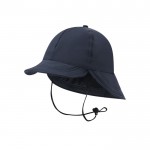 Sombrero estilo pescador con gran solapa trasera para proteger del sol color azul marino primera vista