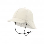 Sombrero estilo pescador con gran solapa trasera para proteger del sol color natural primera vista