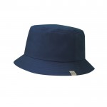 Clásico gorro estilo bob de RPET con protección solar UPF50+ color azul marino primera vista