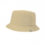 Clásico gorro estilo bob de RPET con protección solar UPF50+ color natural primera vista