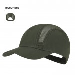 Gorra deportiva de microfibra con paneles transpirables