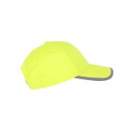 Gorra fluorescente para niño en poliéster con cierre de velcro cuarta vista