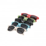 Gafas de sol para niños de caña de trigo y lentes negros cuarta vista