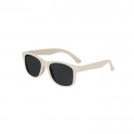 Gafas de sol para niños de caña de trigo y lentes negros color natural primera vista