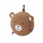Kit de reposacabeza y antifaz para niño en estuche de oso segunda vista