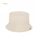 Gorro estilo bob de algodón 100% orgánico de color natural