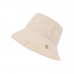 Gorro estilo bob de algodón 100% orgánico de color natural segunda vista