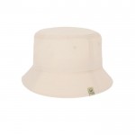 Gorro estilo bob de algodón 100% orgánico de color natural tercera vista
