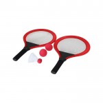 Set de 2 raquetas con 2 pelotas a juego y una pluma para aire libre segunda vista