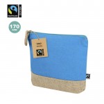Neceser de algodón con certificación Fairtrade y base de yute