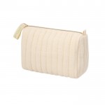 Neceser chic de algodón reciclado color crema de 120 g/m2 segunda vista