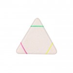 Marcador personalizable de caña de trigo de 3 colores diferentes color natural primera vista