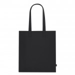 Bolsa de fieltro reciclado con asas largas en colores clásicos color negro primera vista