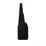Bandolera de RPET con cinta de transporte ajustable para varios usos color negro primera vista