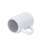 Jarra de cerámica blanca para sublimar ideal para cerveza 500ml tercera vista