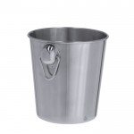 Cubitera de acero inoxidable reciclado con dos argollas 4L segunda vista