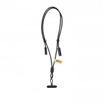 Lanyard con función de carga, traspaso de datos y transporte de móvil segunda vista