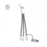 Cables de carga en materiales reciclados con mosquetón para transporte