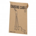Cables de carga en materiales reciclados con mosquetón para transporte