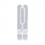 Pequeño soporte antideslizante y regulable para tablet o móvil color blanco primera vista
