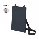 Bandolera de PU con un único compartimiento y cierre de velcro