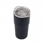 Vaso de acero inoxidable reciclado de diseño en relieve 500ml octava vista