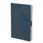 Libreta de RPET con bolsillo para tarjetas A5 hojas a rayas segunda vista