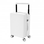 Trolley de cobertura rígida con posavasos y soporte para tablet color blanco primera vista