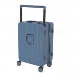 Trolley de cobertura rígida con posavasos y soporte para tablet color azul tecera vista