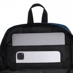 Mochila de suave poliéster RPET para tablet y portátil de hasta 15'' color azul marino quinta vista