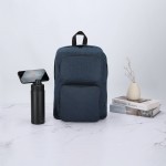 Mochila de suave poliéster RPET para tablet y portátil de hasta 15'' color azul marino