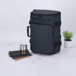 Mochila con 3 modalidades para transporte ideal para viaje 15'' color azul marino
