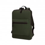 Mochila para portátil de suave PU con bolsillo frontal 15'' color verde primera vista