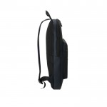 Mochila para portátil de suave PU con bolsillo frontal 15'' color azul marino cuarta vista