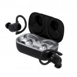 Auriculares ergonómicos que se adaptan alrededor de la oreja color negro segunda vista