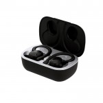 Auriculares ergonómicos que se adaptan alrededor de la oreja color negro primera vista