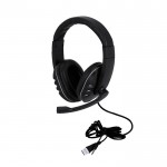 Auriculares de diadema retroiluminados con luz LED para gamers color negro primera vista